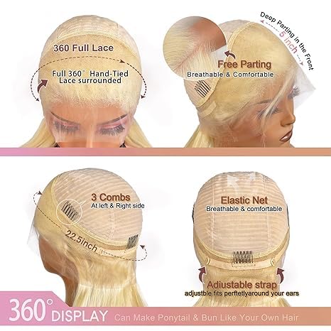 613 Lace Front Wig Human Hair 360 Lace Front Wigs Human Hair