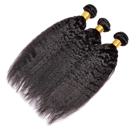 Kinky Straight Human Hair 3 Bundles