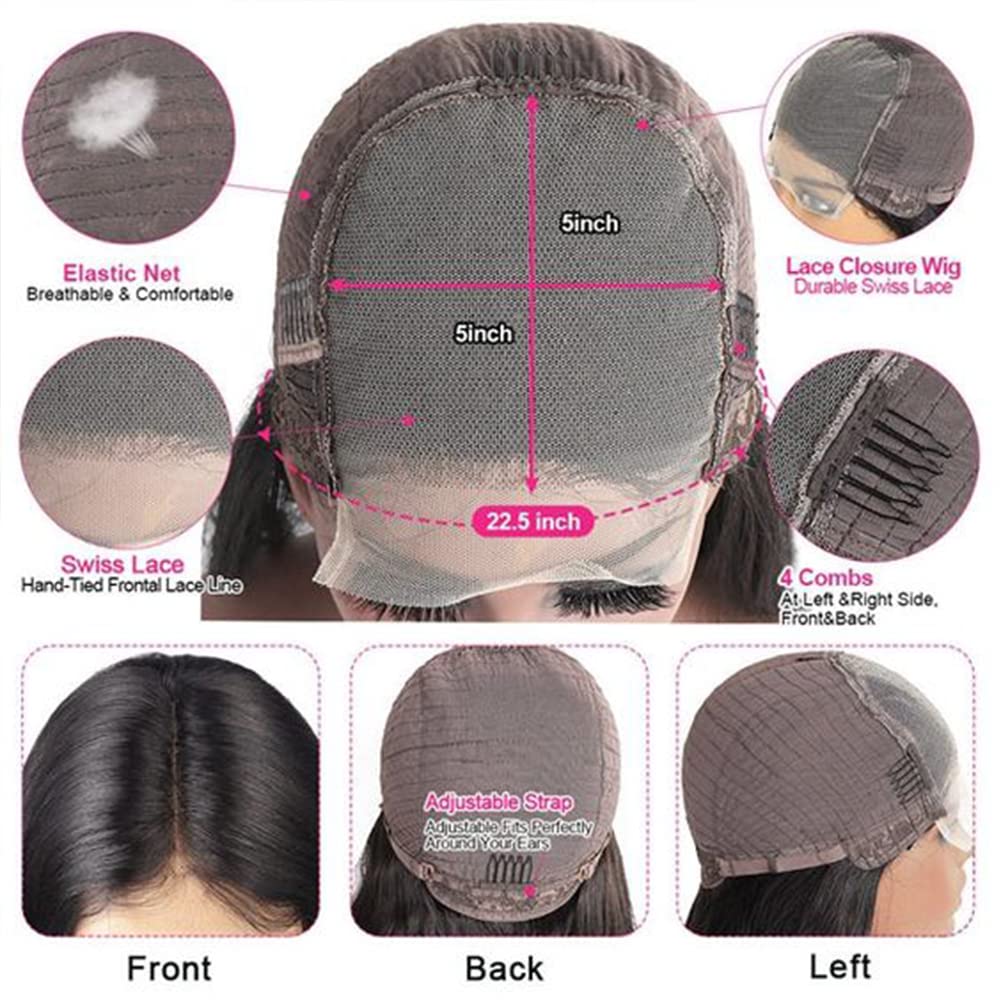 Body Wave Human Hair 5x5 Lace Frontal