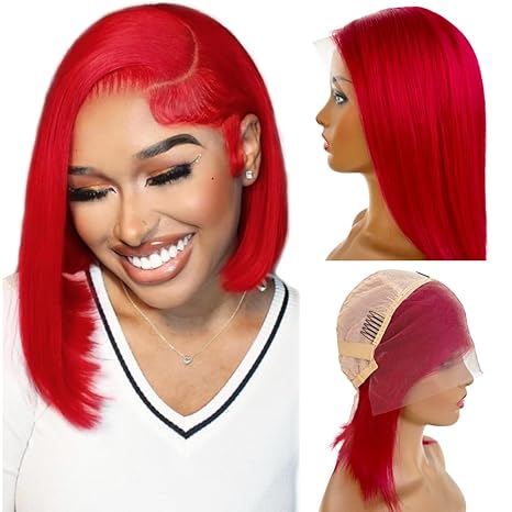 12 Inch Bob Wig Human Hair 180% Density