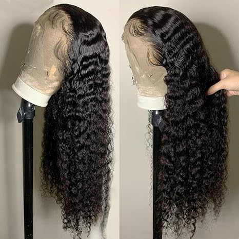 Deep Wave Lace Front Wigs Human Hair 13x6
