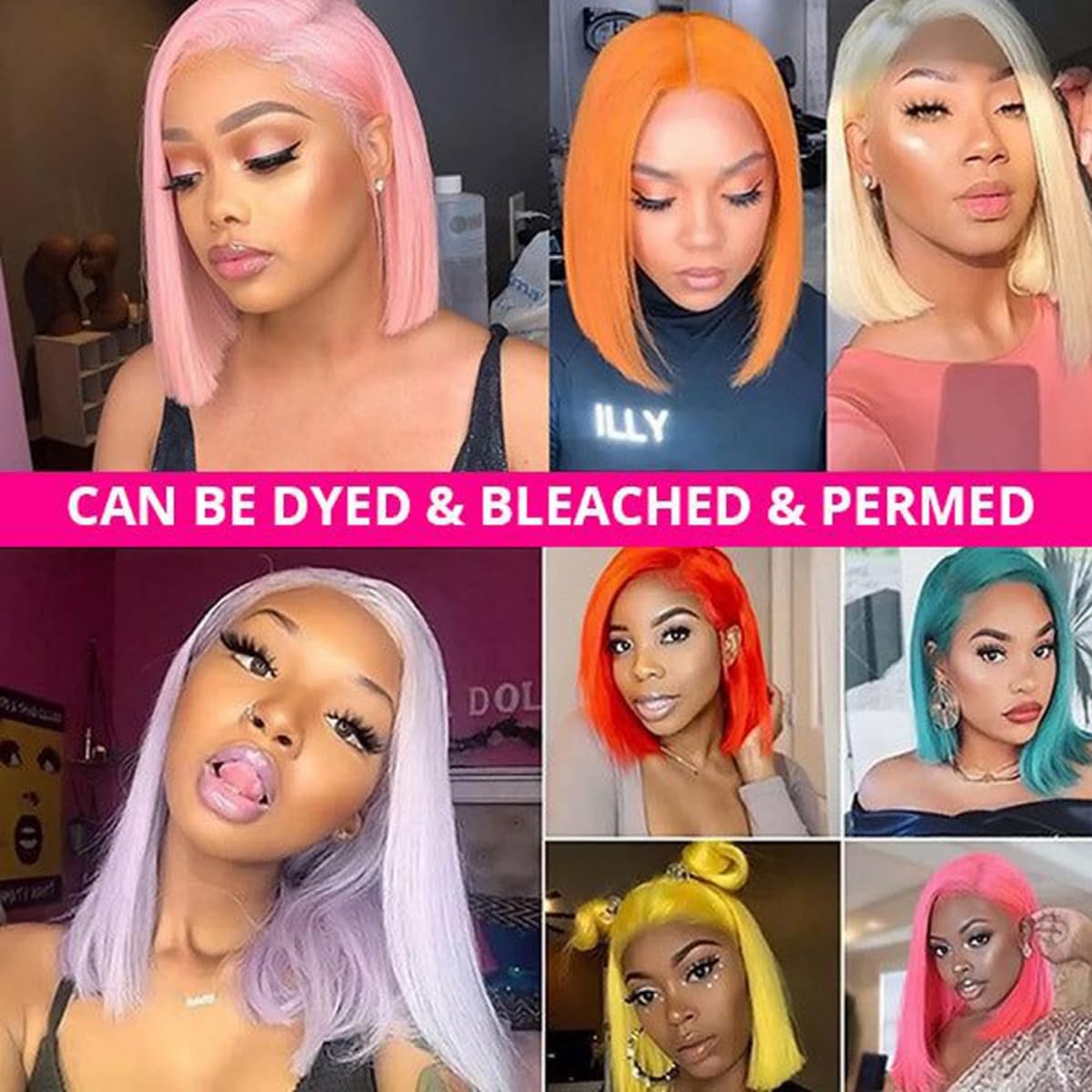 Blonde Bob Wig Human Hair Straight 613 Bob Wig Human Hair