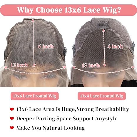 Deep Wave Lace Front Wigs Human Hair 13x6