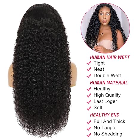 Deep Wave Lace Front Wigs Human Hair 13x6