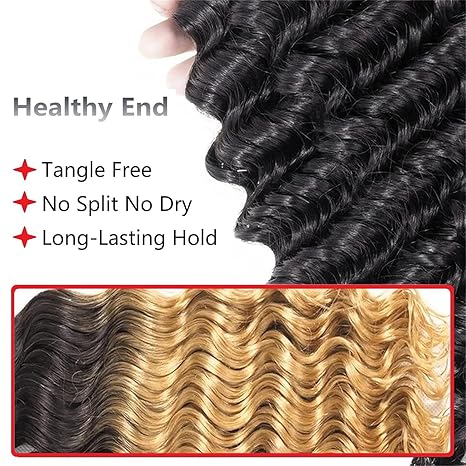12A Brazilian Deep Wave Human Hair 3 Bundles