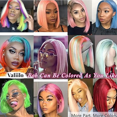 12 Inch Bob Wig Human Hair 180% Density