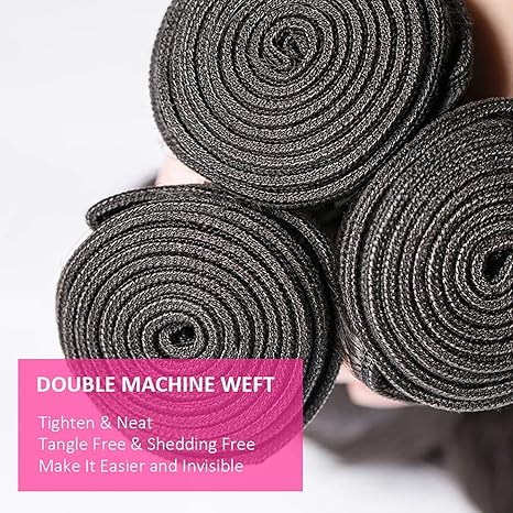 Loose Wave Bundles 12A Brazilian Human Hair Loose Wave Bundles 100% Unprocessed Brazilian Virgin Hair Loose Deep Wave Human Hair Bundles Natural Black Weave Hair Extensions
