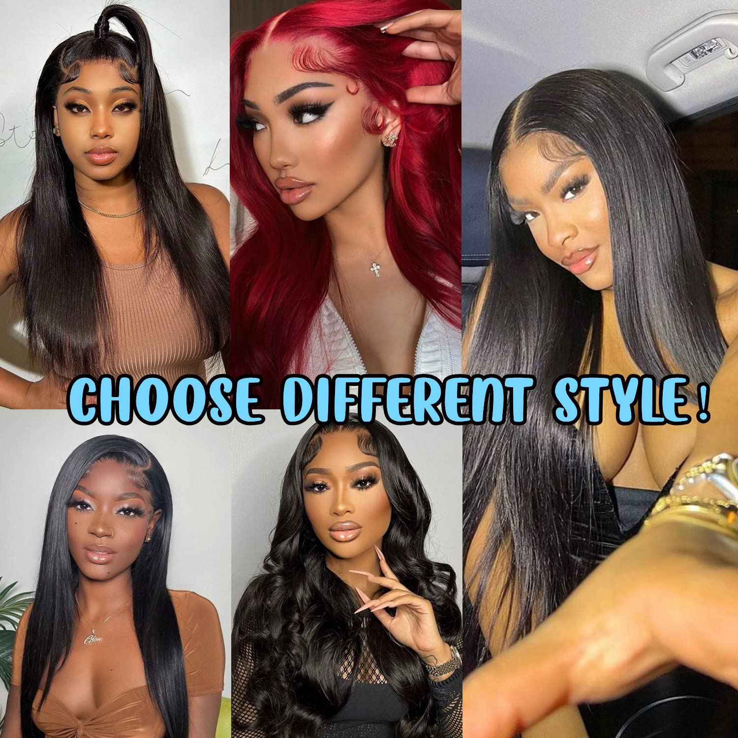 Brazilian Bone Straight Human Hair HD Transparent Lace Frontal Wig 32 30 i