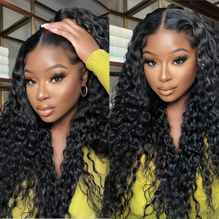 Deep Wave Lace Front Wigs Human Hair 13x6