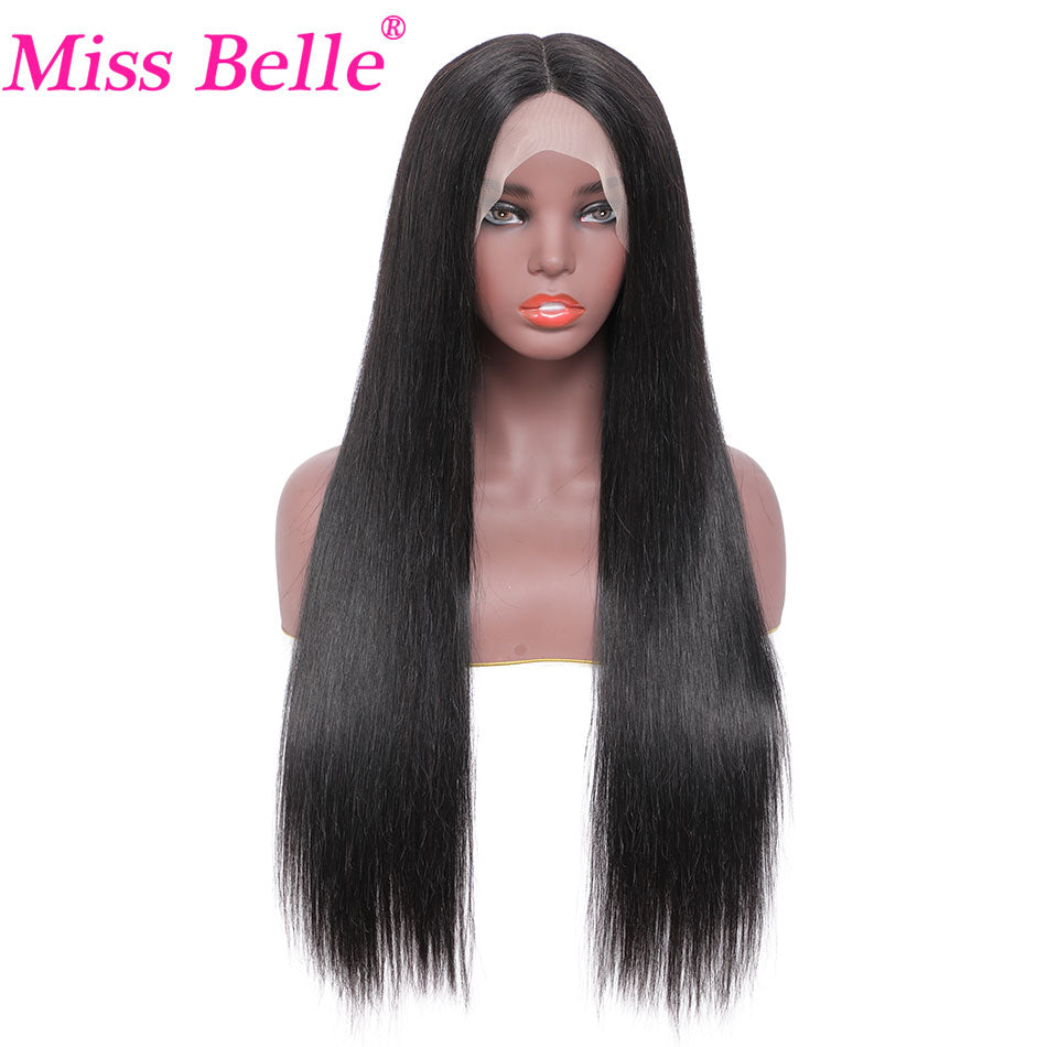 Brazilian Bone Straight Human Hair HD Transparent Lace Frontal Wig 32 30 inch