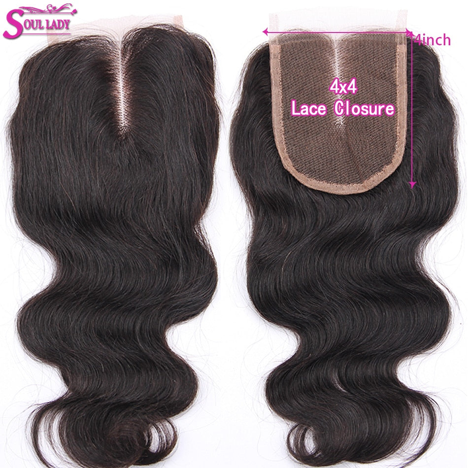 Peruvian Body Wave Remy 100% Human Hair Pre Plucked 13x4 Ear To Ear 4X4 Lace Frontal Closure