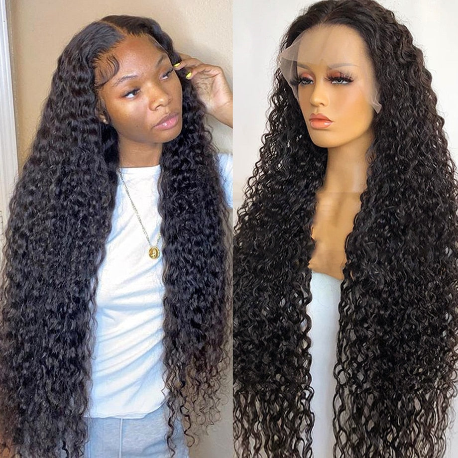 Brazilian Loose Wave Human Hair Full Hd 13x4 Lace Frontal Wigs 30 40 Inch