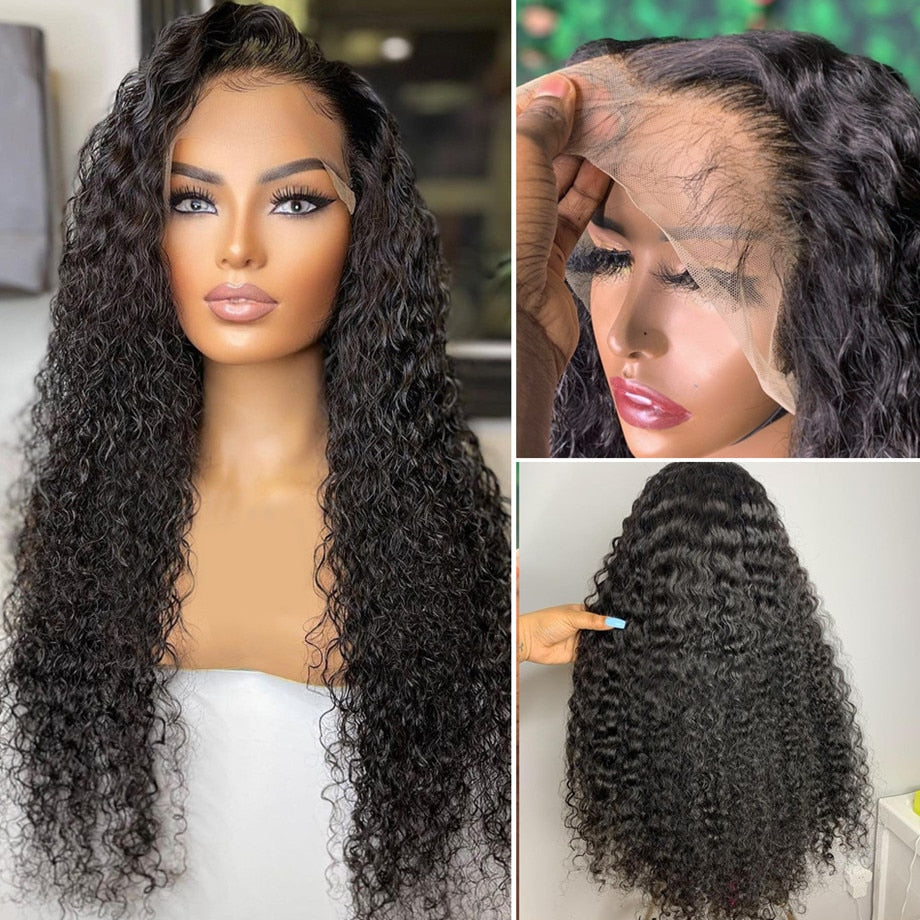 Brazilian Loose Wave Human Hair Full Hd 13x4 Lace Frontal Wigs 30 40 Inch