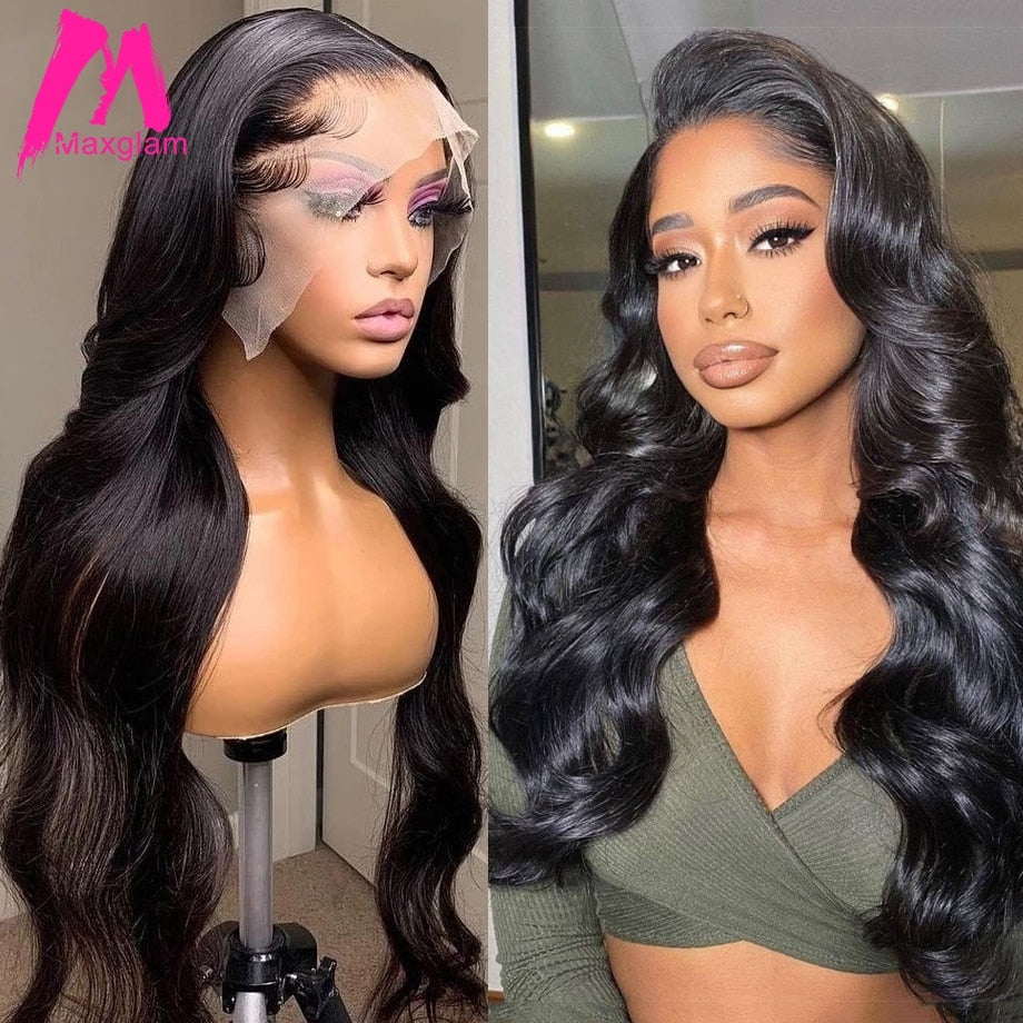 Brazilian Body Wave Human Hair 13x6/5x5 Lace Frontal Wigs 30 40 inch