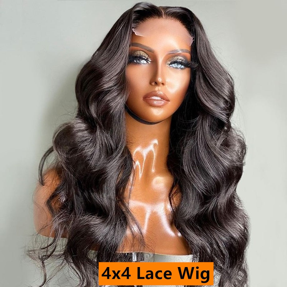 Brazilian Body Wave Human Hair 13x6/5x5 Lace Frontal Wigs 30 40 inch