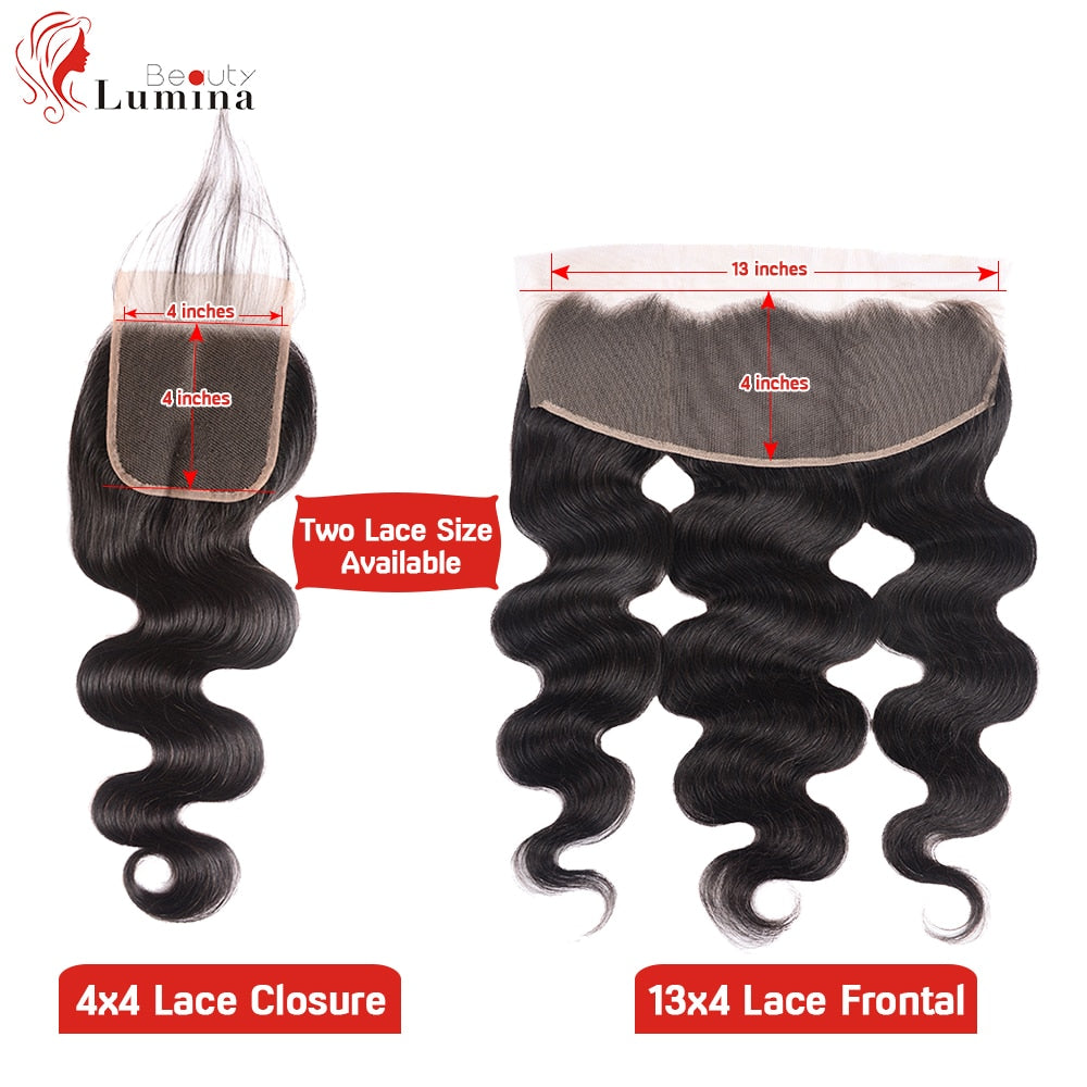 Malaysian Straight Hand Tied Human Hair 13x4 Transparent Pre Plucked Lace Frontal Closure